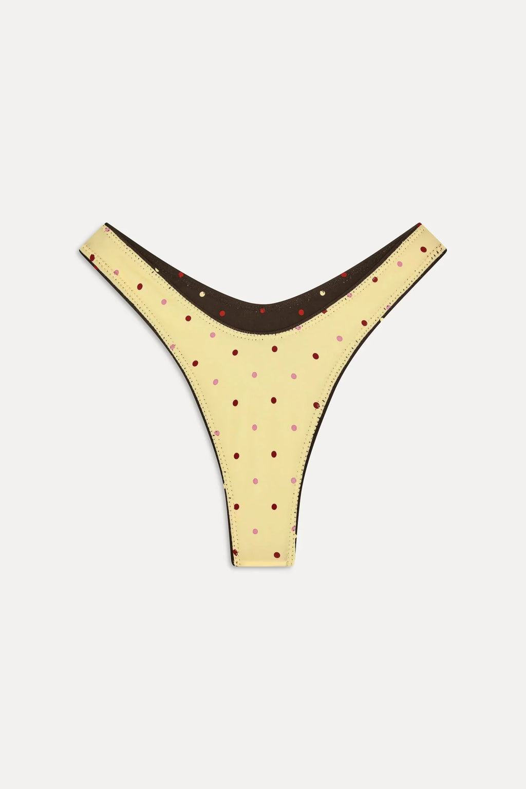 Full Moon Reversible Satin Bikini Bottom - Honey Bug