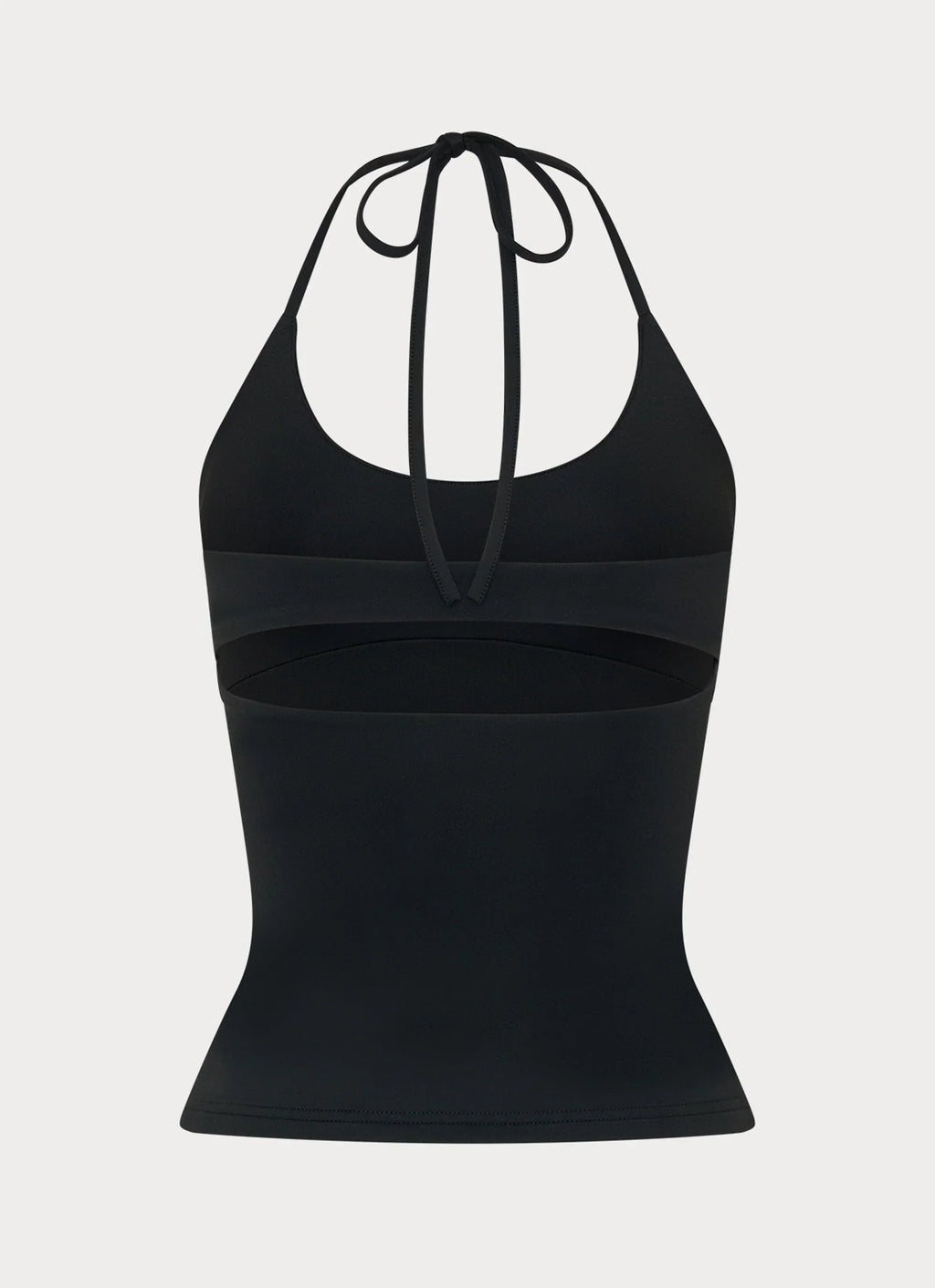 Chauncey Neckholder-Top – Schwarz