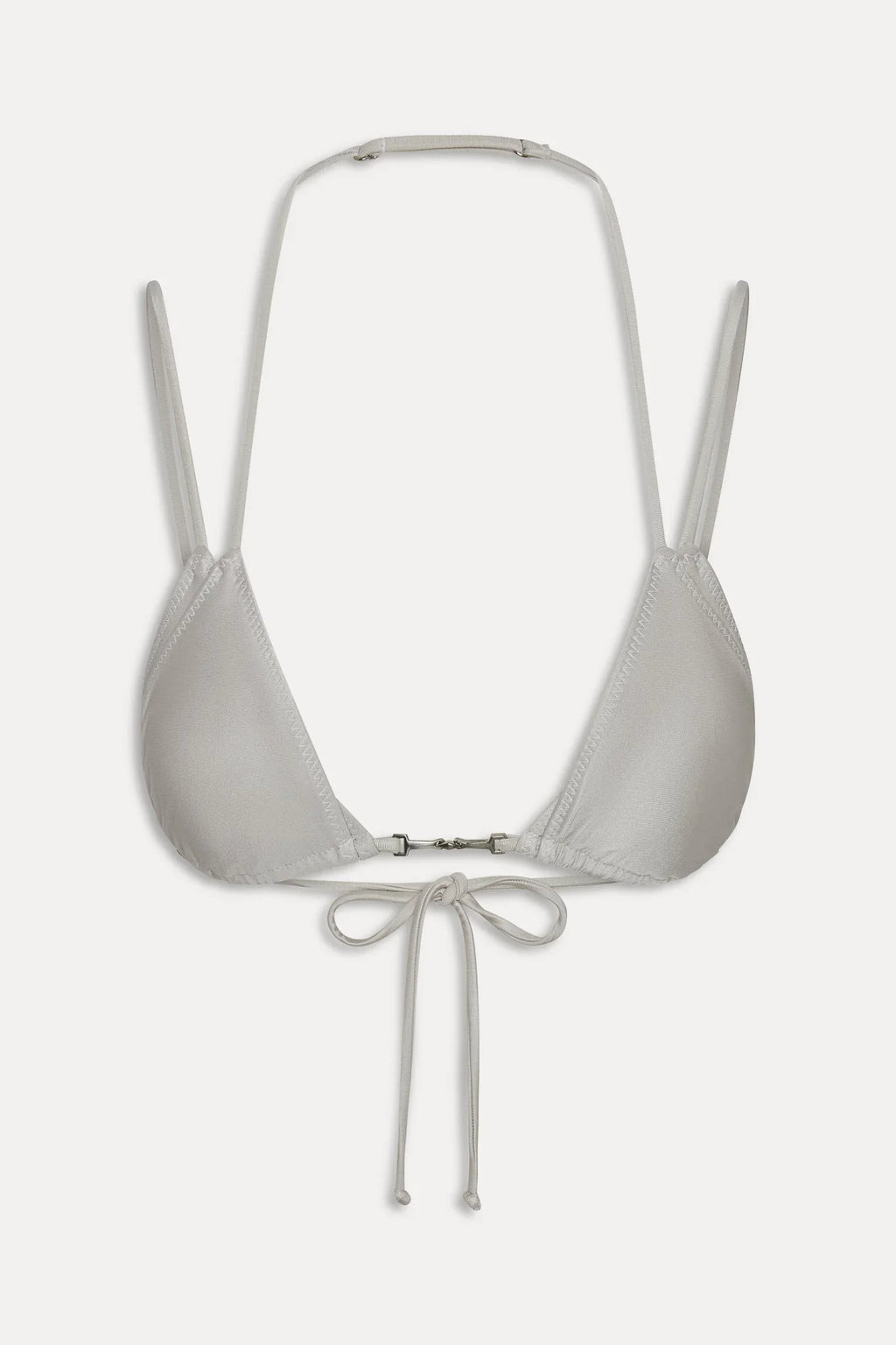 x JENNIE Mabel Satin Bikini Top - Moon