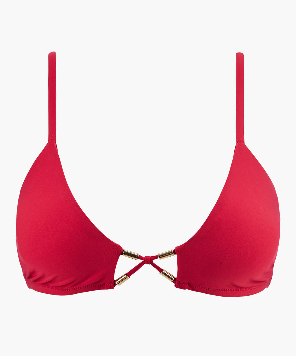 Beach Escape Triangel-Bikinioberteil Hibiskus