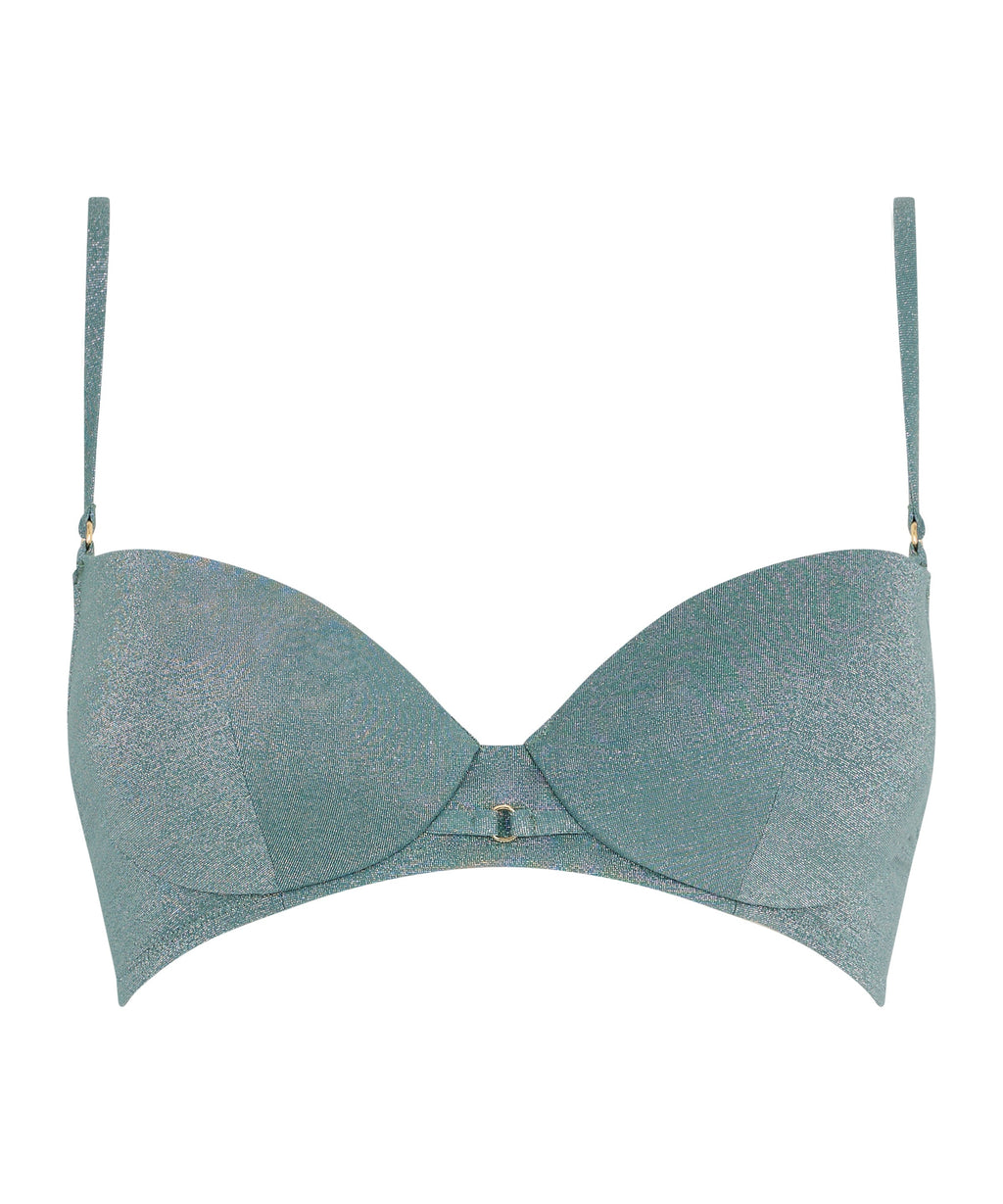 Summer Glow Haut de maillot de bain Push-up coques Aqua