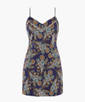 Silk by Night Nuisette Blue cachemire