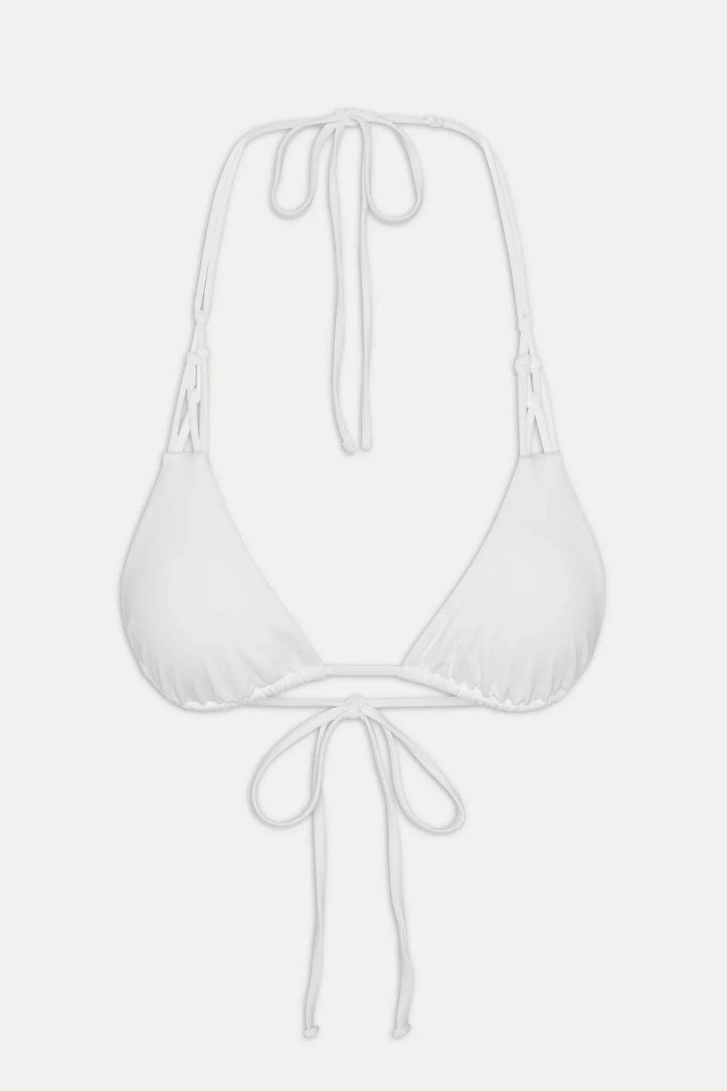 x JENNIE Encore Triangle Bikini Top - Optic White