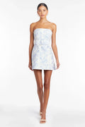 Auffallende Eleganz Mini-Kleid Blau