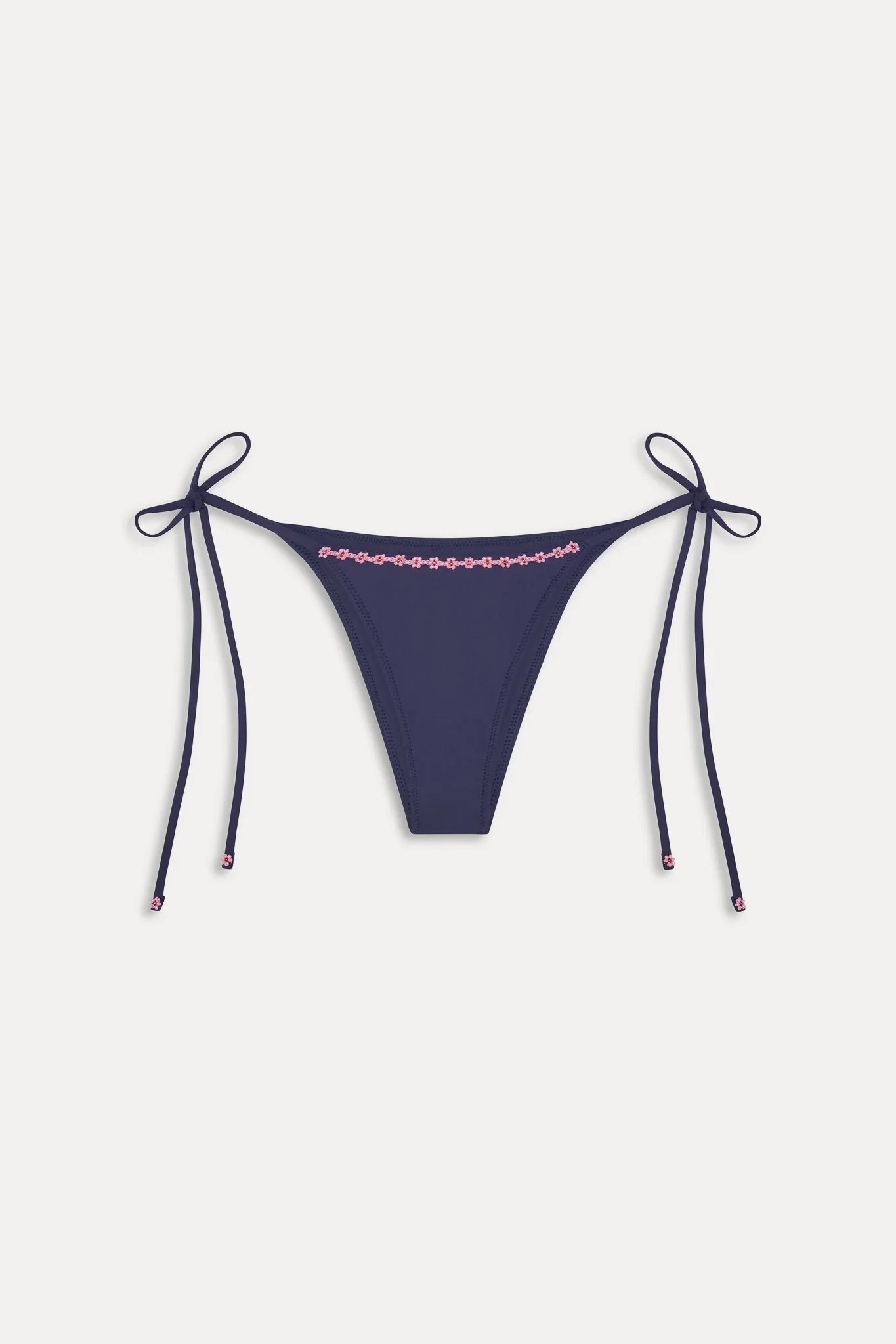 Mackenzie Cheeky String Bikini Bottom - Midnight Bloom