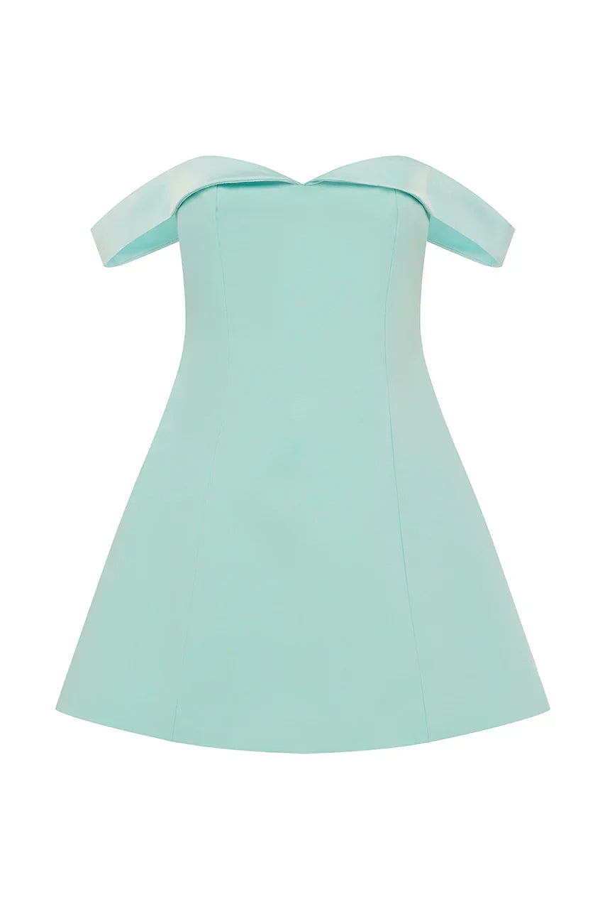 EBONY MINIKLEID - AQUA