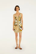 Off-White Trancoso Buttoned Mini Dress