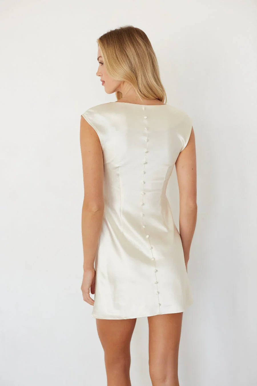 Katie Cowl Neck Minikleid