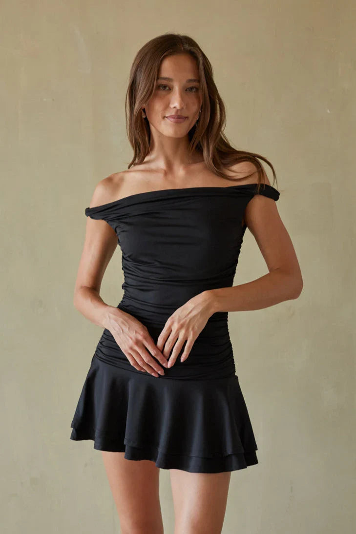 Cambria Twist-Träger-Minikleid
