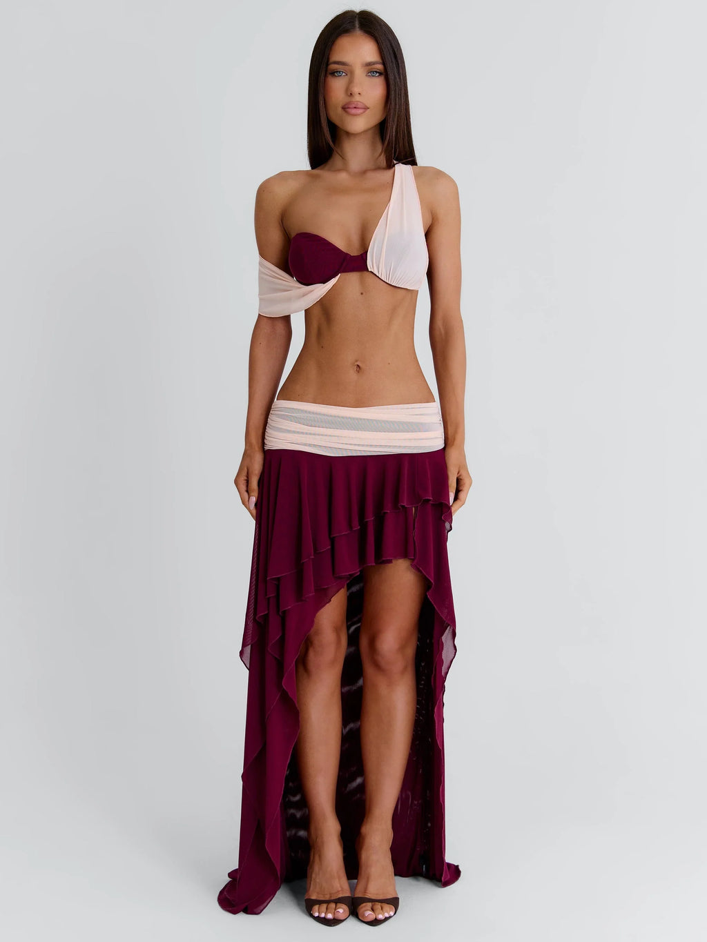 Jadai Maxi Skirt Wine
