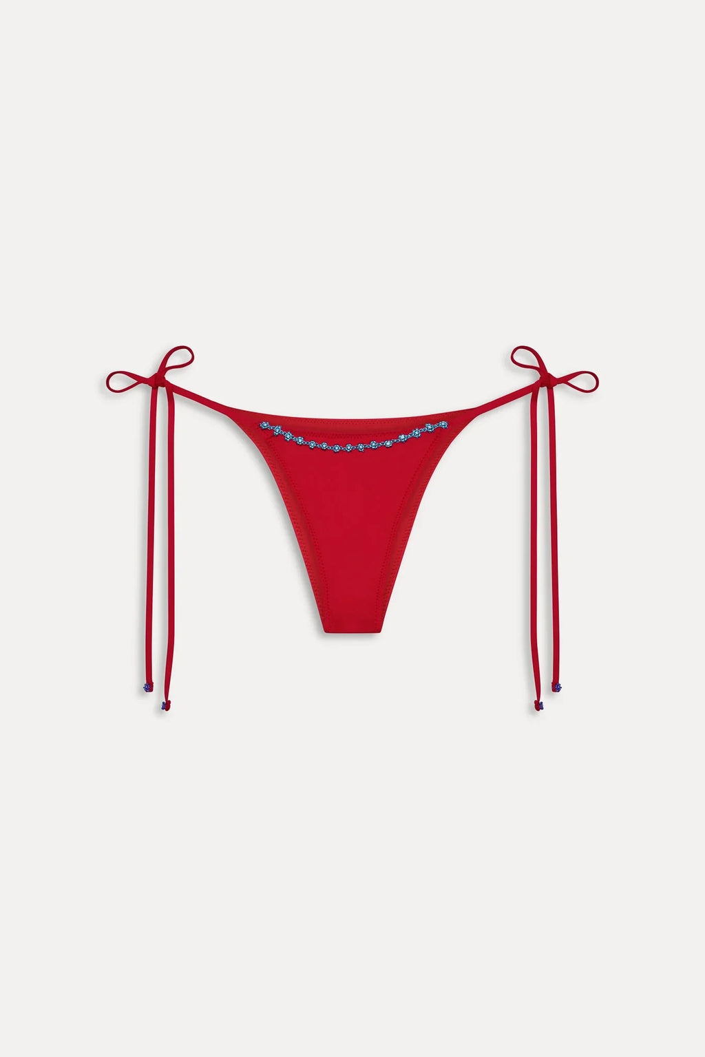 Mackenzie Beaded Cheeky Bikini Bottom - Havana