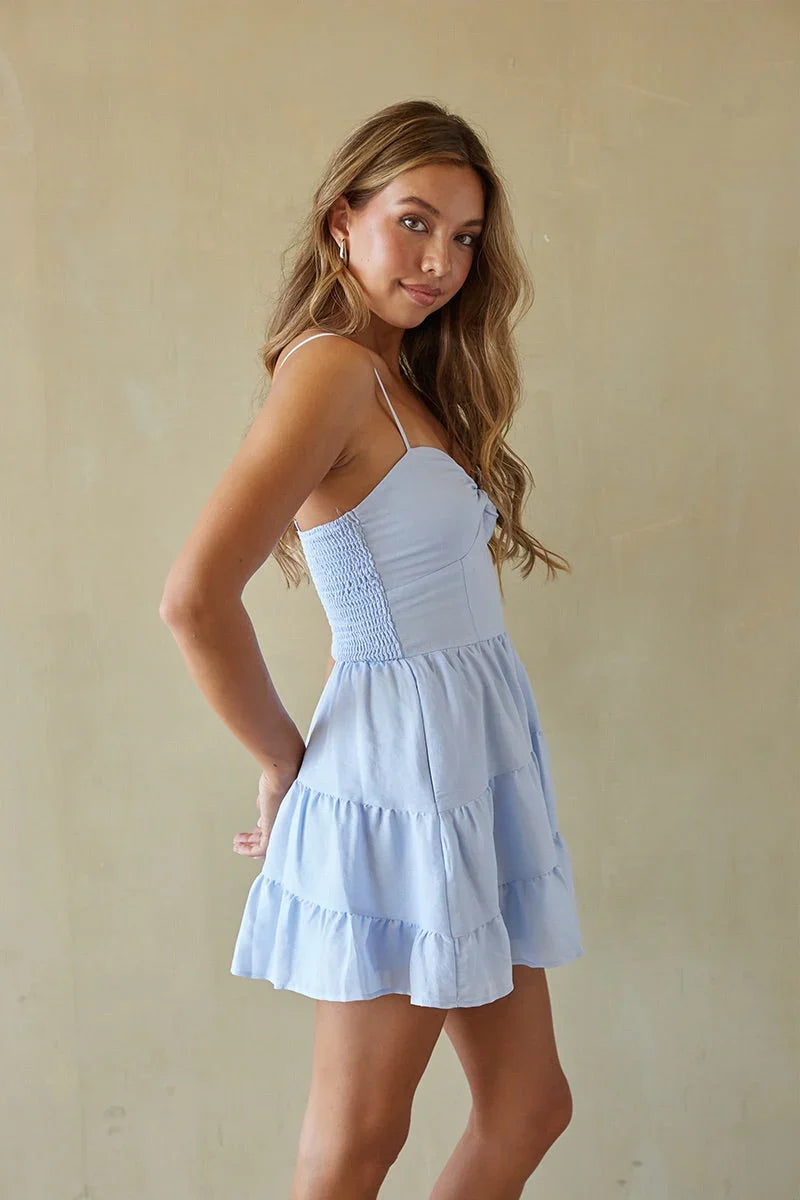 Kourtney Twist Front Mini Dress