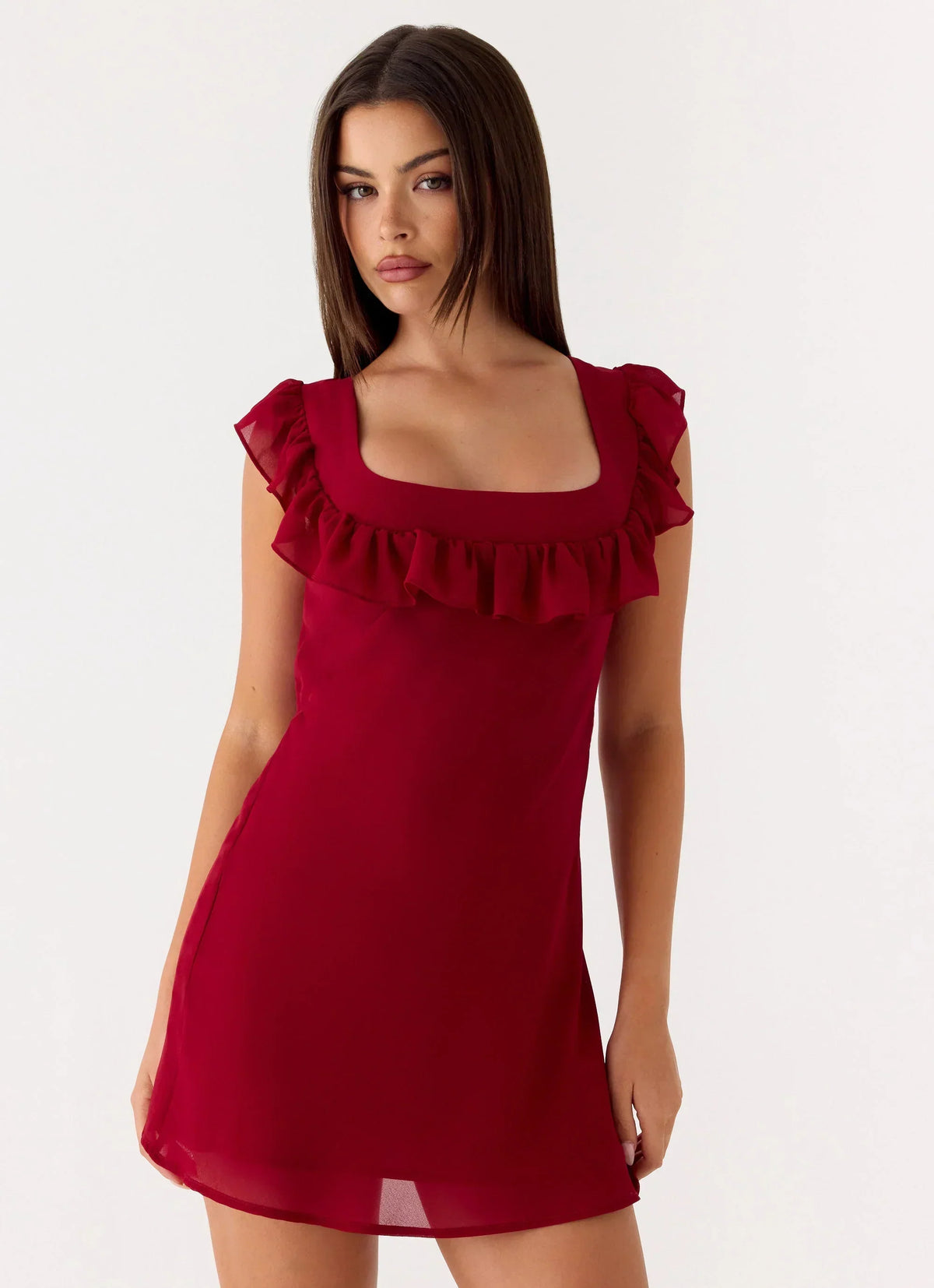 Malina Minikleid – Tiefrot
