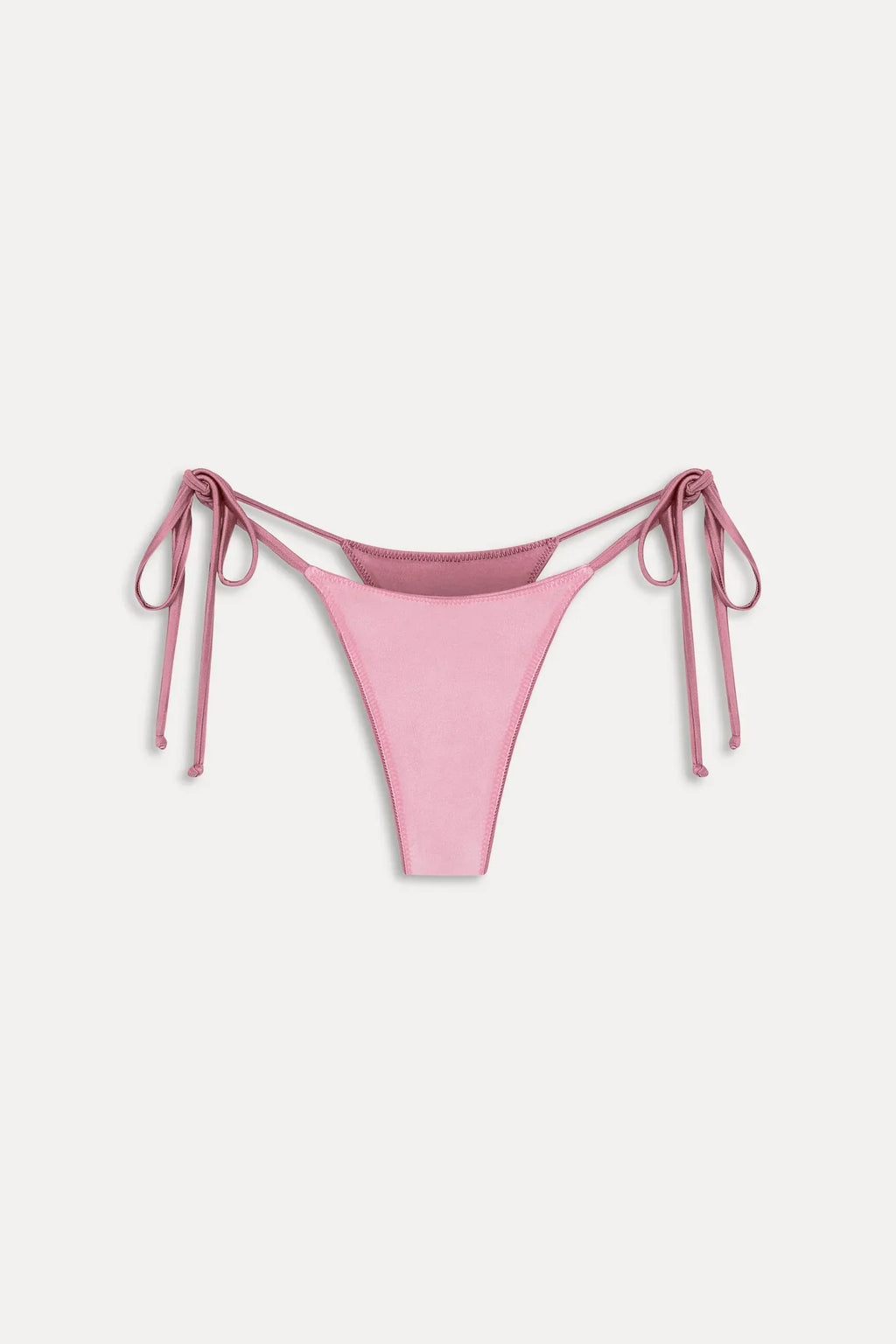 Divine Satin Skimpy Bikini Bottom - Sunset Pink