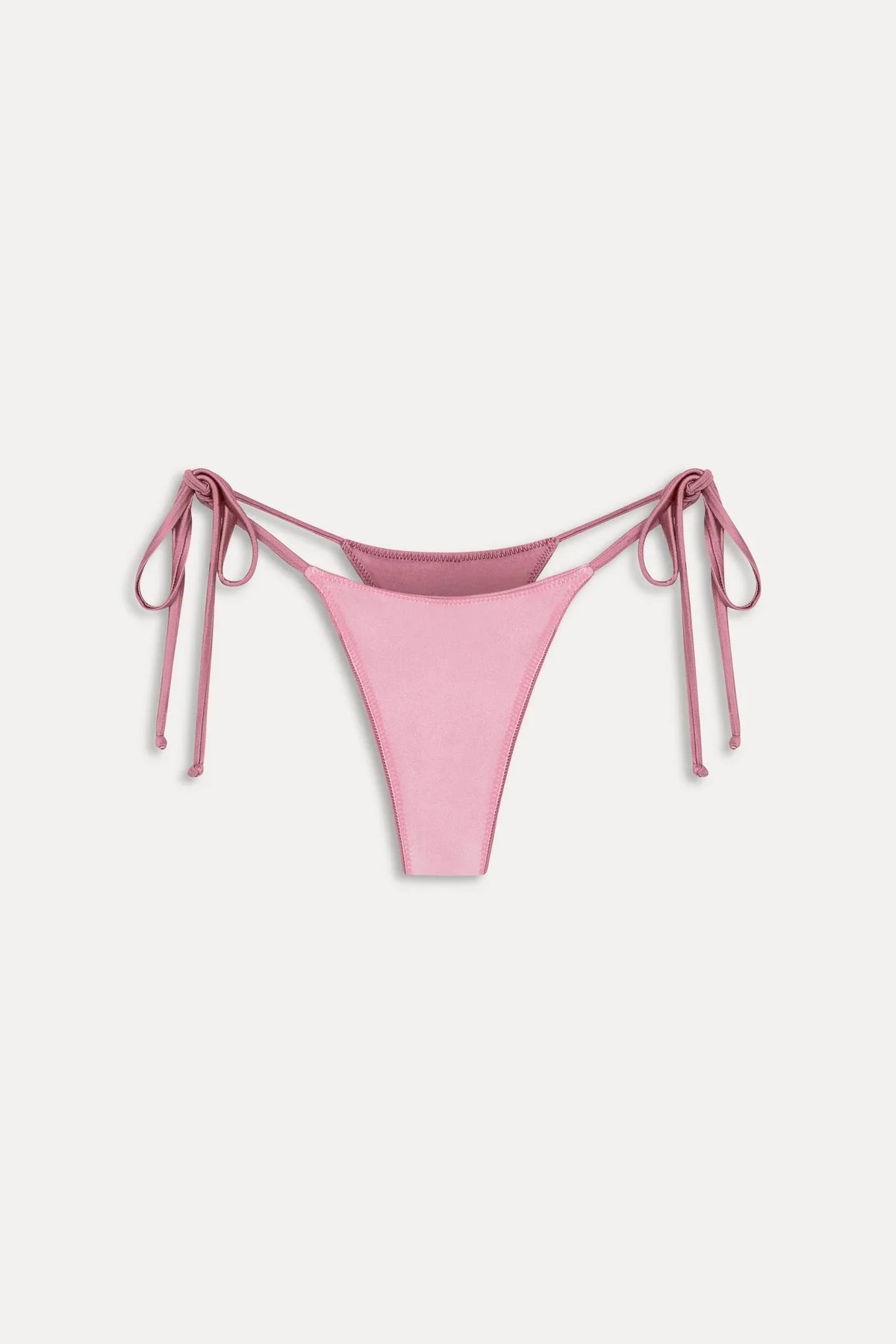 Divine Satin Skimpy Bikini Bottom - Sunset Pink