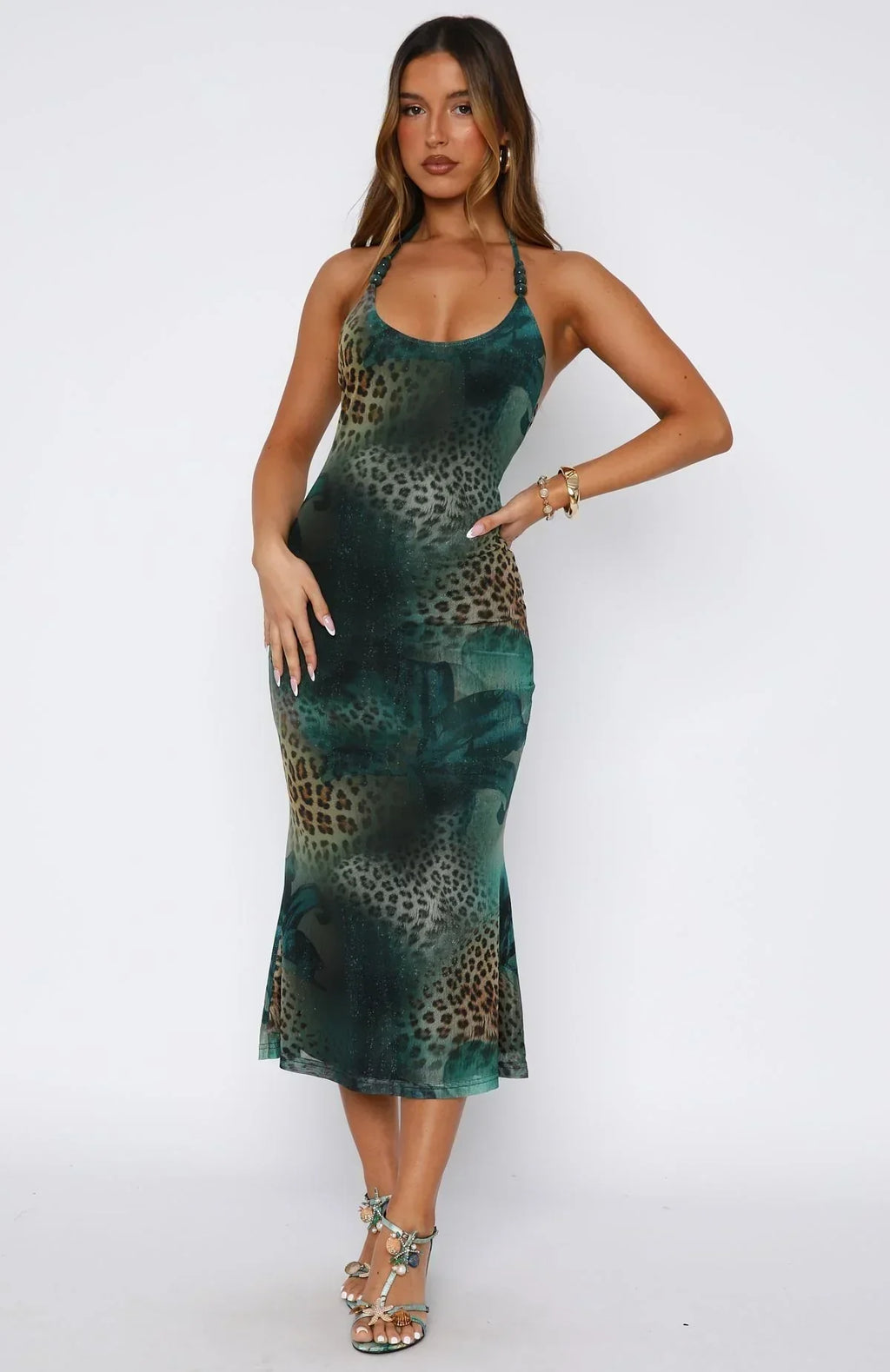 Tropic Like It's Hot Midi-Kleid Mystic Blossom