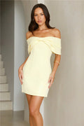 Neckholder Off-Shoulder Minikleid