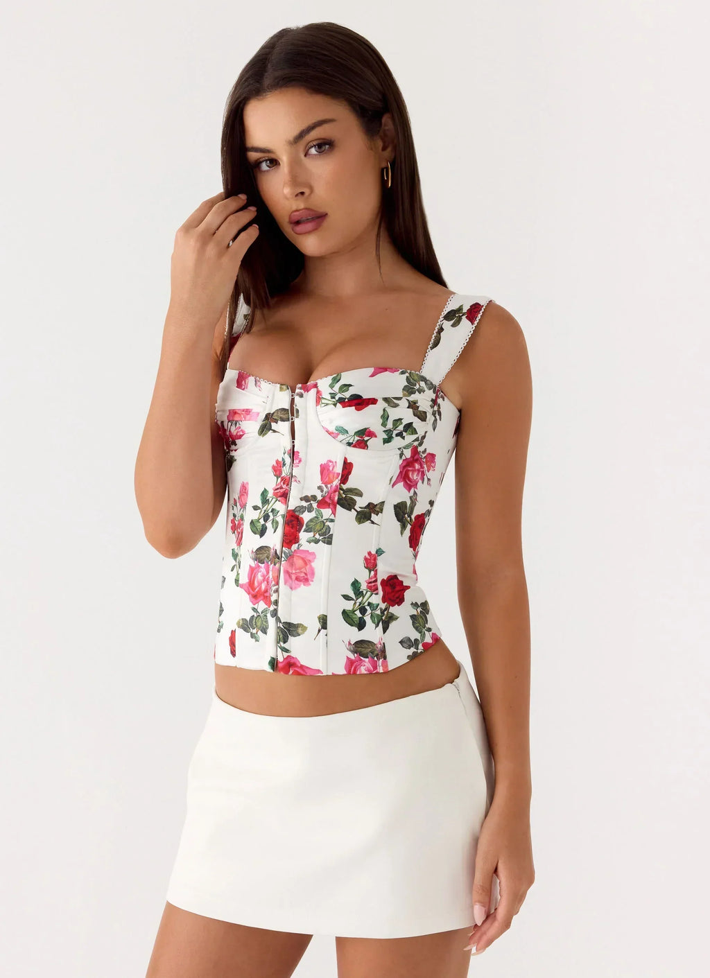 Sena Bustier Korsettoberteil – Elfenbeinblüte