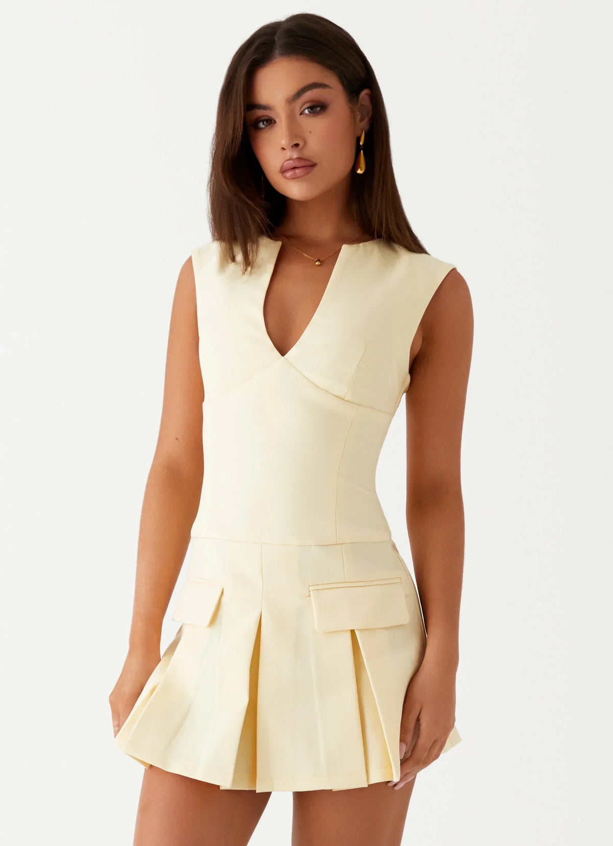 Cassia Minikleid - Gelb