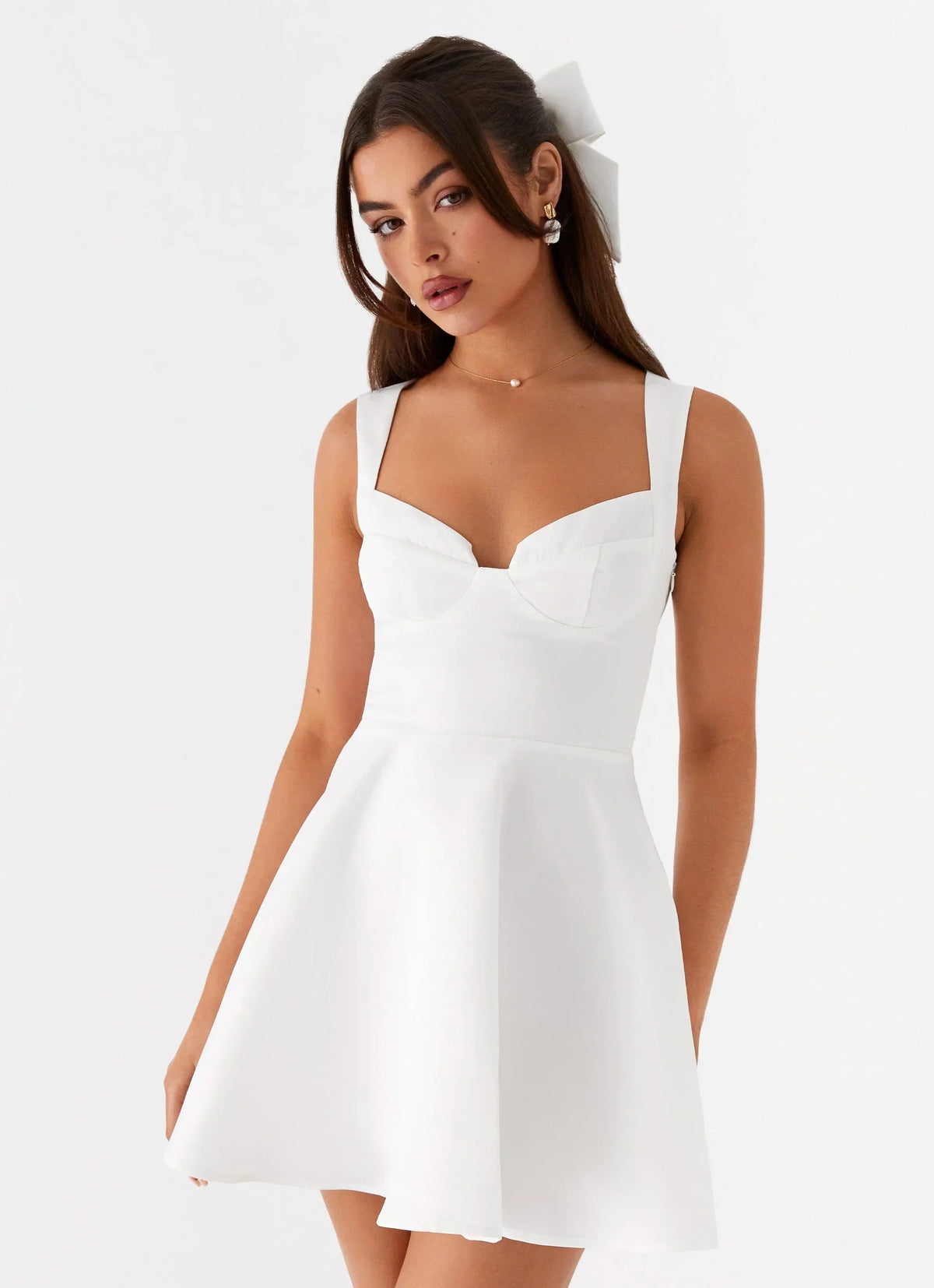 Candice Minikleid – Weiß