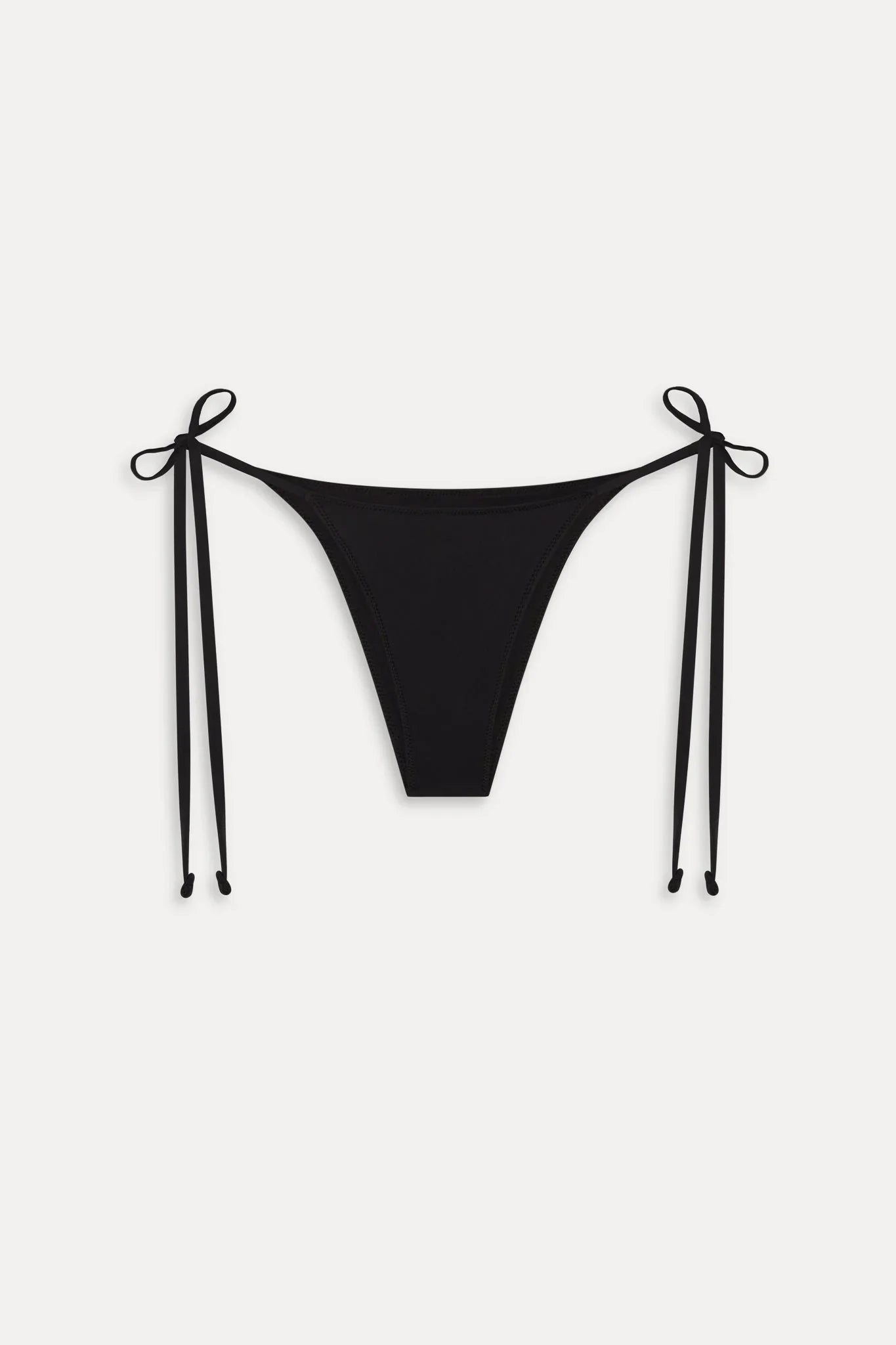 Mackenzie Cheeky String Bikini Bottom - Black