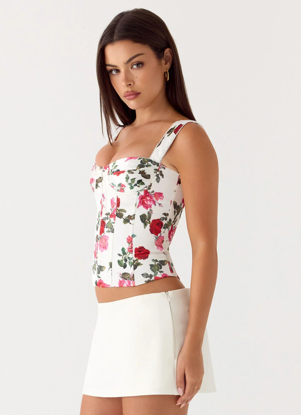 Sena Bustier Korsettoberteil – Elfenbeinblüte