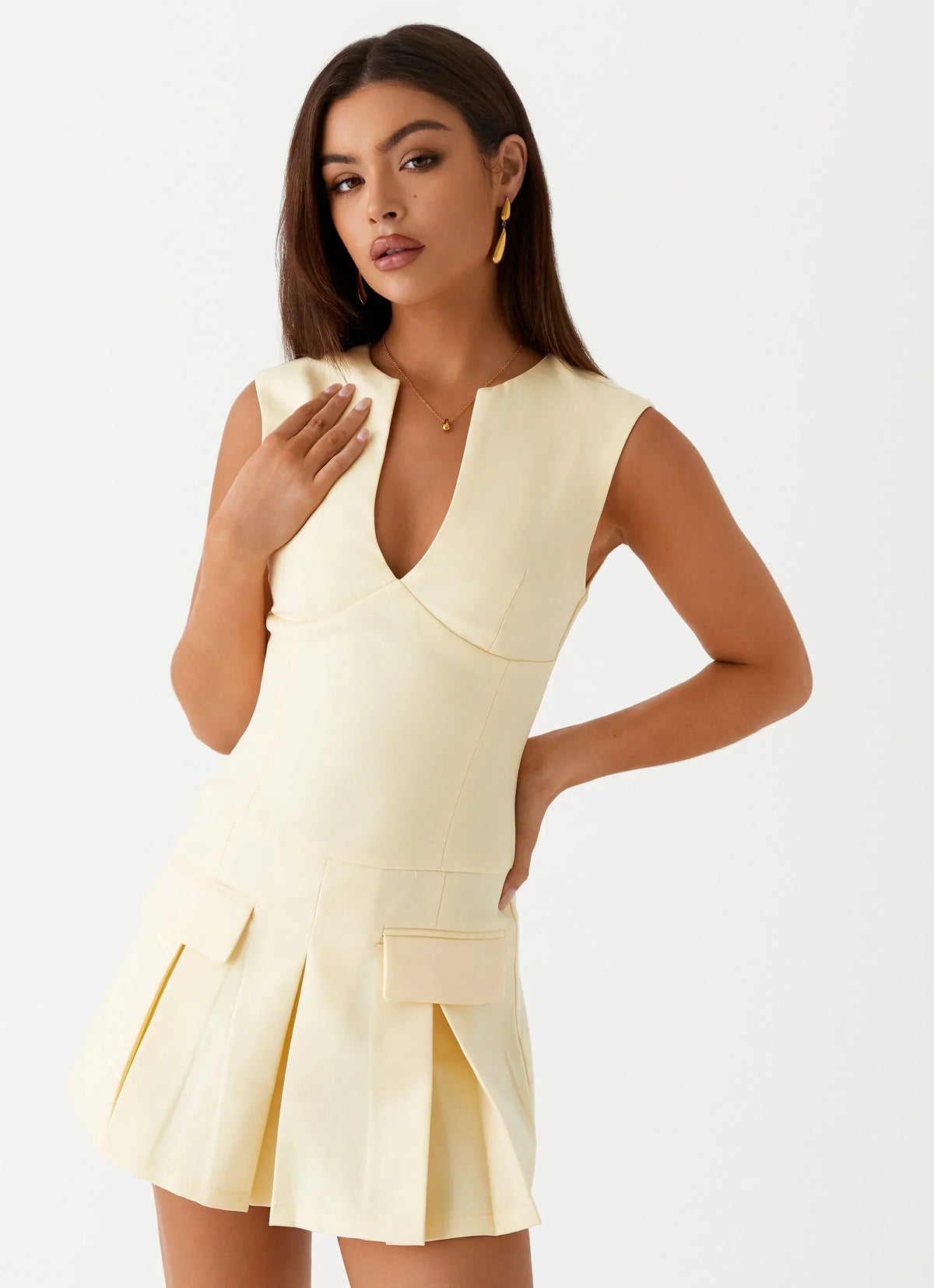 Cassia Minikleid - Gelb